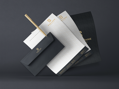 Bauer & Söhne | Stationery branding branding agency corporate design envelope letterhead luxury paper print stationery