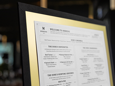 Herzog Brass Menu