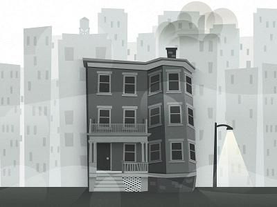 Triple Decker apartment illustration
