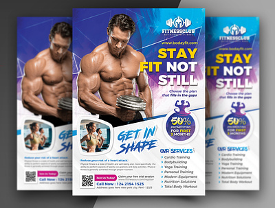Fintess gym flyer template ad aerobic body building boxing business club dance flyer exercise fitness fitness flyer flyer gym gym flyer gym leaflet handout health health flyer marketing martial arts