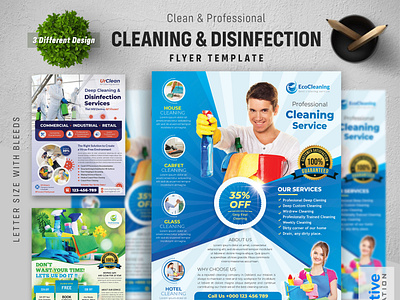 Disinfecting and Cleaning Services Flyer