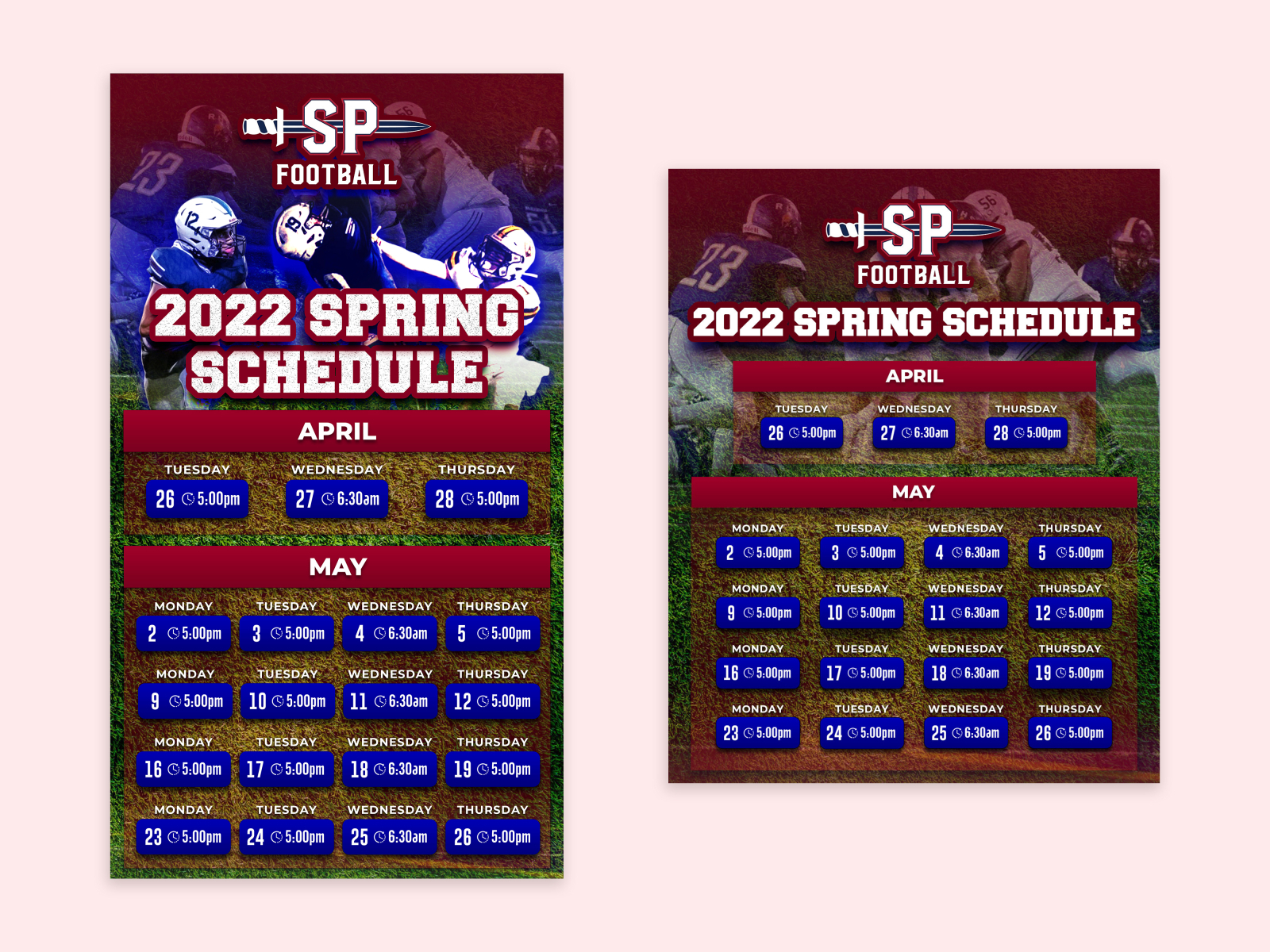 Spring Schedule Social Media Design by Nurul Abser on Dribbble