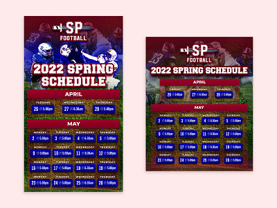 Spring Schedule Social Media Design schedule ad schedule social media spring flyer spring social media