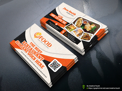 Restaurant Business Card Template ad bar bundle burger business clean designer drink fast food fast food flyer food fresh fries print template template