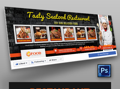 Restaurant Facebook Cover banners blog cover cover facebook cover facebook covers fb banner fb cover food facebook modern covers restaurant ad restaurant cover social media web web banner