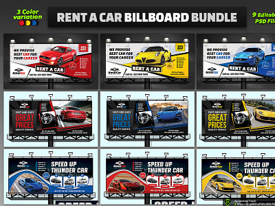 Rent A Car Billboard Bundle