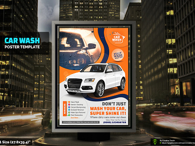 Car Wash Poster Template