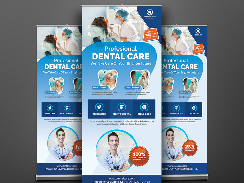 Dental Roll Up Banner By Creative Touch On Dribbble