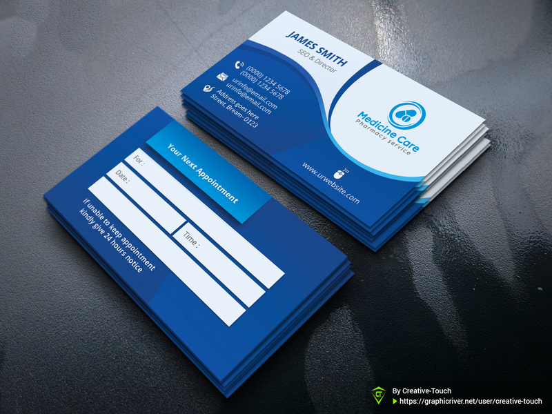 Healthcare Business Card designs themes templates and