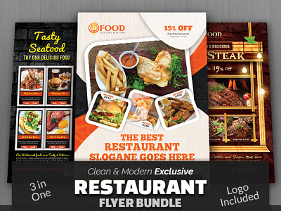 Restaurant Flyer Bundle ads bakery flyer bbq flyer brakfast bread breakfast flyer burger burger flyer cafe cake fast food fast food flyer food poster free flyer lunch flyer