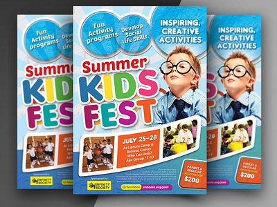 Kids Summer Camp Flyer