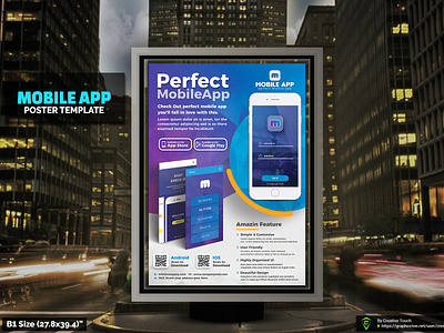 Mobile App Poster Template