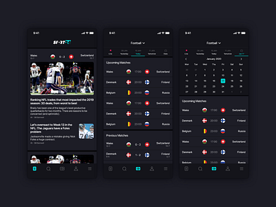 SPORT NEWS concept adobe xd app app design design sport sports design sportsbook ui ux