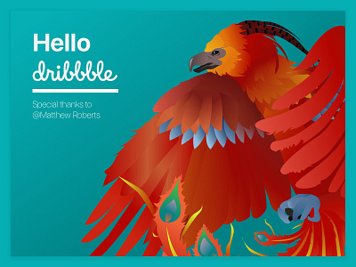Hey Dribbble - Project Phoniksa III branding illustration logo phoenix vector