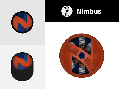 Nimbus UAV "Motor" Logo affinity designer illustration ipad uav vector