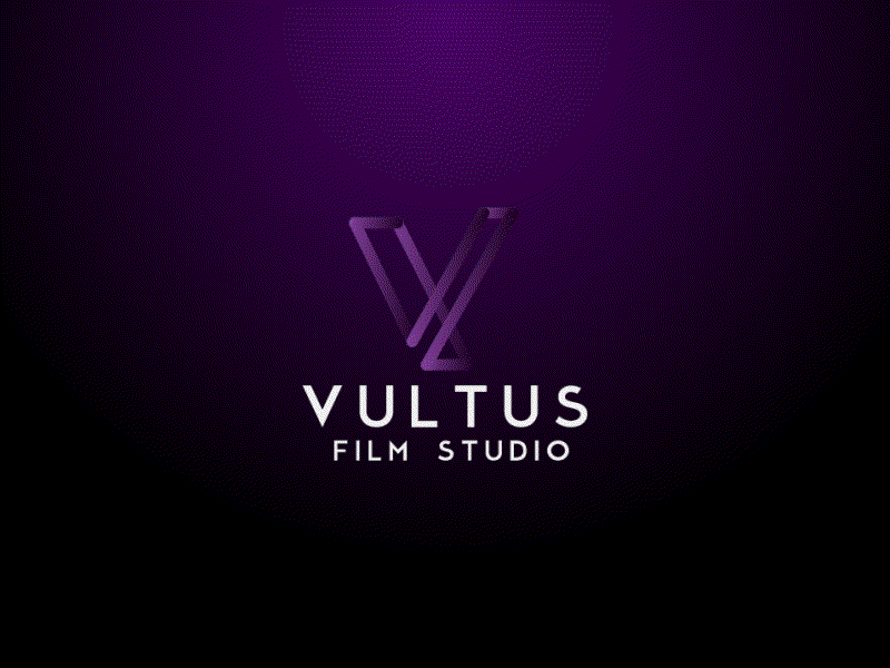 Vultus Film Studio Logo Design animation film studio logo design