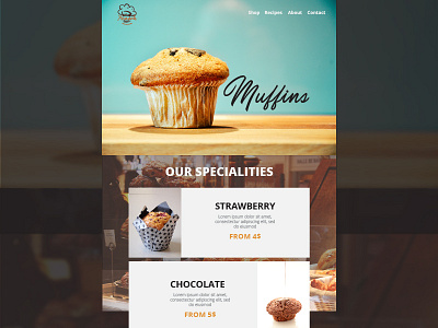 Bakery Landing Page Concept