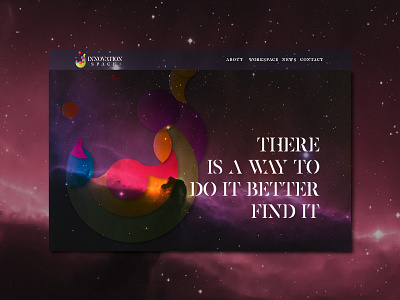 Innovation Space gradient graphicbunnies landing page ui ux web design website