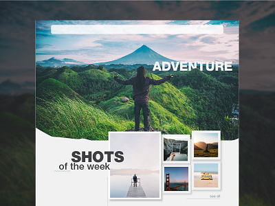 Adventure Hero Image adventure hero page landing page photography ui ux web website webui