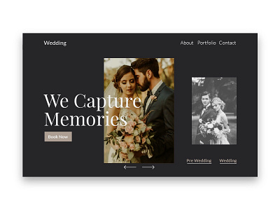 Wedding Hero Design graphic design. graphic bunnies hero design ui ux web web ui website design wedding