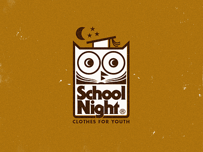 School Night book logo owl