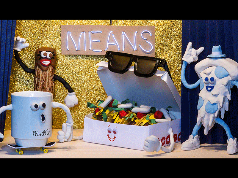 Means Street Crew Club 80s clay dudes illustration party