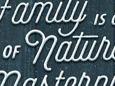 Family lettering quote type