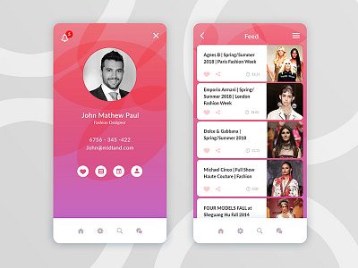 Fashion Mobile App Design