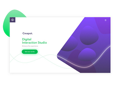 Creapot creative concept design concept web app website design