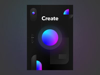 Create — Abstract poster