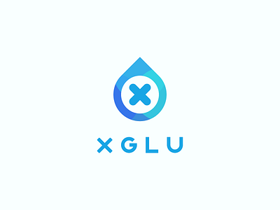 Logo for XGLU battery less czech diabetes glucose healthcare insulin logo meter smartphone startup xglu