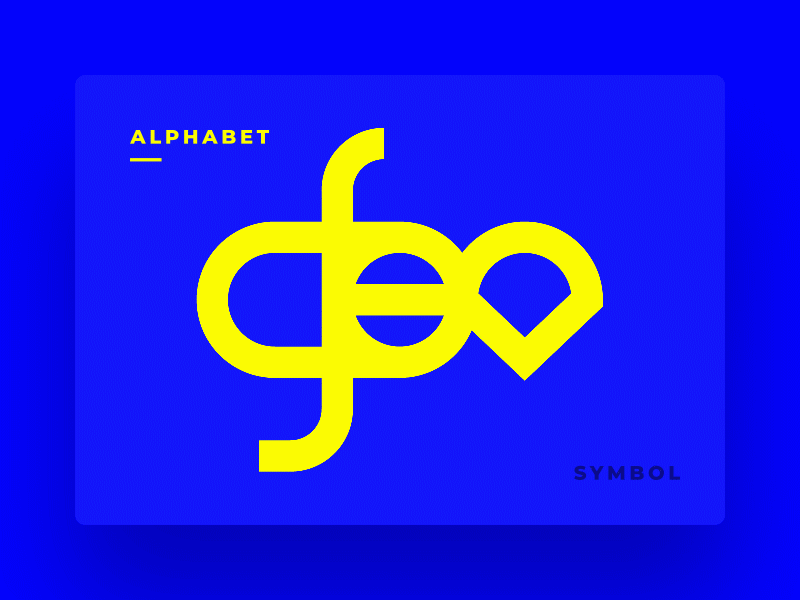 Alphabet Symbol Concept alphabet alphabet logo animation concept gif minimalist symbol