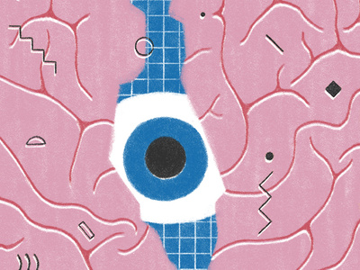 ·Grieta· brain eye fissure illustration press