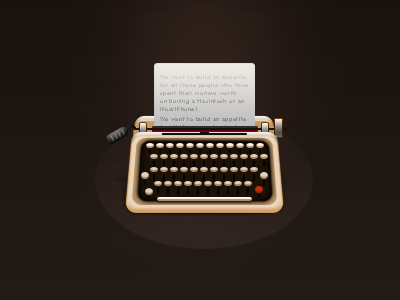 Typing Machine apple icon paper photoshop typewriter typing machine