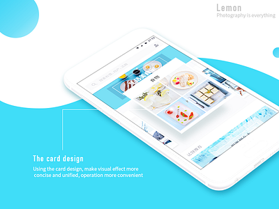 Photography，UI,Interface,The card design interface photography，ui the card design