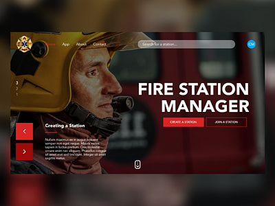 Fire Station Manager ui ui design ux