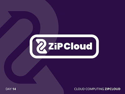 Zipcloud - Cloud Computing 50 day challenge 50dlc cloud cloud computing illustration logo purple vector white z