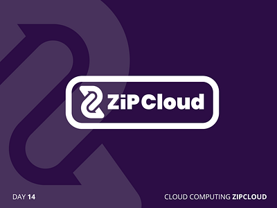 Zipcloud - Cloud Computing 50 day challenge 50dlc cloud cloud computing illustration logo purple vector white z