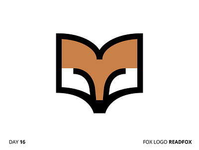 Readfox 50 day challenge 50dlc book challenge fox illustration logo orange vector