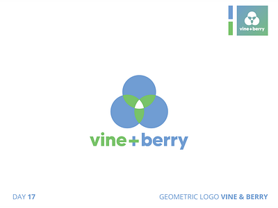 vine + berry - geometric logo