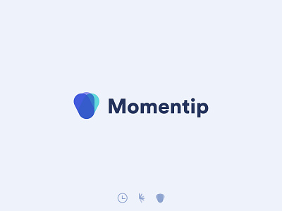 Momentip Logo app application brand branding hour identity logo logodesign logotype minimal moment time
