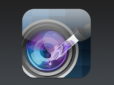 iDropper app camera color drop dropper eyedrop hex icon ios ios ipad iphone lens picker