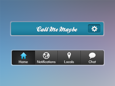 Call me maybe app UI by Wilson Lin on Dribbble