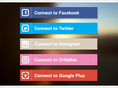 Connect to... clean dribbble facebook free freebie g google plus icon instagram psd social twitter