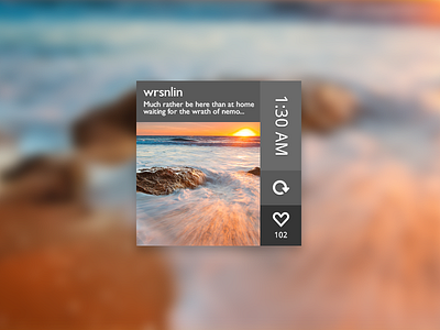 Instaclock Widget