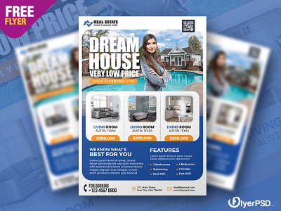 Real Estate Business Flyer PSD Template flyer flyer psd free flyer free psd graphicdesign photoshop print psd psd flyer real estate realestate template