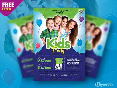 Amazing Kids Party Flyer PSD