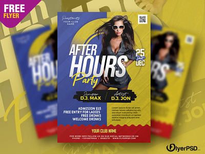 After Hours Party Flyer PSD flyer flyer psd free free flyer free psd party flyer photoshop psd psd flyer template