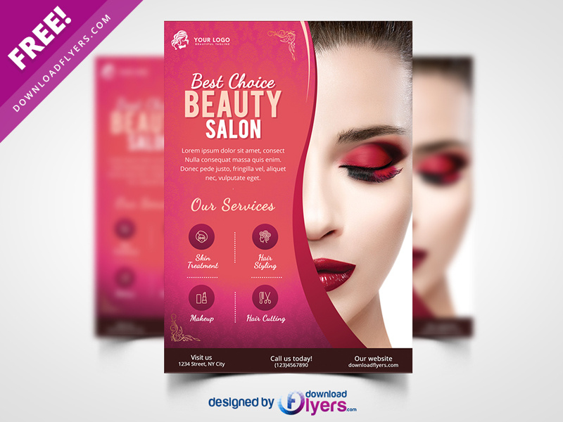 Salon Flyers Template Free