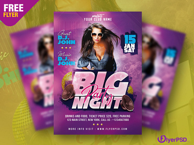 Free Club Flyer Designs Themes Templates And Downloadable Graphic Elements On Dribbble